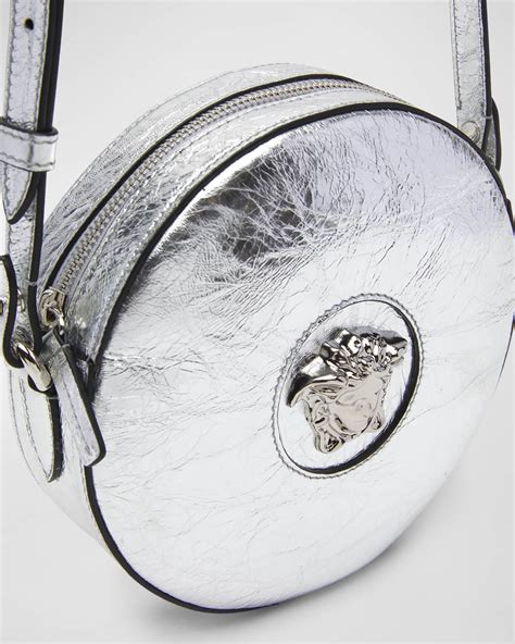 Versace La Medusa Disco Metallic Crossbody Bag 